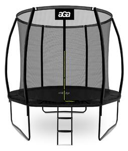 Aga SPORT EXCLUSIVE trambulin 250 cm fekete + védőháló + létra