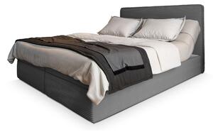 DASTOR állítható boxspring ágy ágyneműtartóval 160x200 - szürke