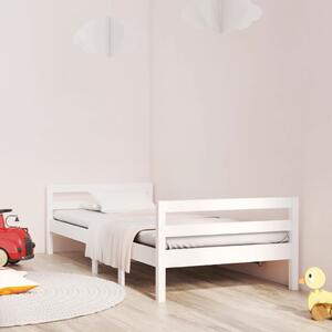 VidaXL fehér tömör fenyőfa ágykeret matrac nélkül 90 x 190 cm