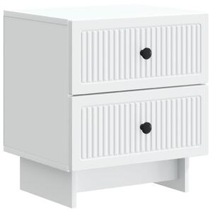 VidaXL Éjjeliszekrény fiókkal Fehér 43 x 34,5 x 47,5 cm Szerelt Fa