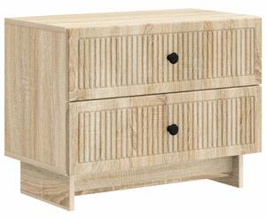 VidaXL Éjjeliszekrény Sonoma Tölgy 62 x 34,5 x 47,5 cm Szerelt Fa