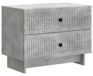 VidaXL Éjjeliszekrény Betonszürke 62 x 34,5 x 47,5 cm Szerelt Fa
