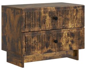 VidaXL Éjjeliszekrény Füstös Tölgy 62 x 34,5 x 47,5 cm Szerelt Fa