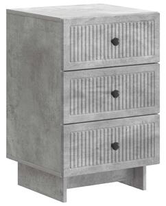 VidaXL Éjjeliszekrény fiókkal Betonszürke 43 x 41 x 66,5 cm Szerelt Fa