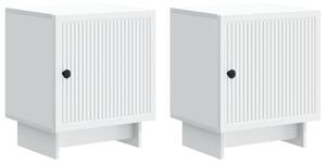 VidaXL Éjjeliszekrény 2 pcs Fehér 43 x 34,5 x 50 cm Szerelt Fa