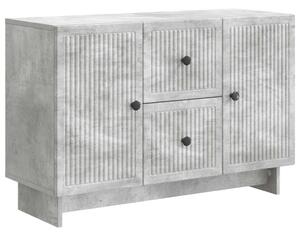 Széf fiókkal Betonszürke 89 x 34,5 x 60 cm Szerelt Fa