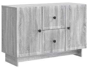 Széf fiókkal Szürke Sonoma 89 x 34,5 x 60 cm Szerelt Fa