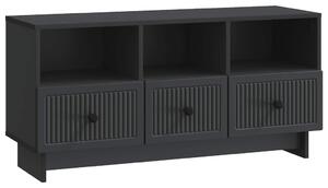 TV szekrény fiókkal Fekete 102 x 34,5 x 50 cm Szerelt Fa