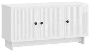 TV szekrény Magasfényű Fehér 99 x 34,5 x 50 cm Szerelt Fa