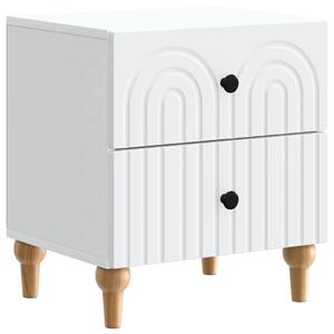 VidaXL Éjjeliszekrény fiókkal Fehér 43 x 34,5 x 48 cm Szerelt Fa