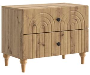 VidaXL Éjjeliszekrény Kézműves Tölgy 62 x 34,5 x 48 cm Szerelt Fa