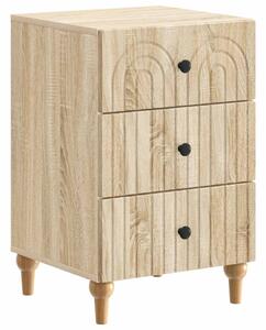 VidaXL Éjjeliszekrény fiókkal Sonoma Tölgy 43x 41 x 66,5 cm Szerelt Fa
