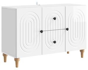 TV szekrény Magasfényű Fehér 89 x 34,5 x 60 cm Szerelt Fa