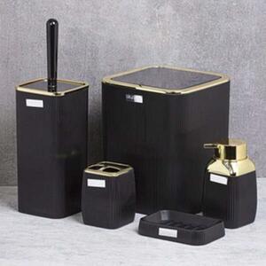 Fürdőszobai kiegészítő készlet (5 db) - Fekete