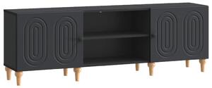 TV szekrény Fekete 150 x 31 x 50 cm Szerelt Fa