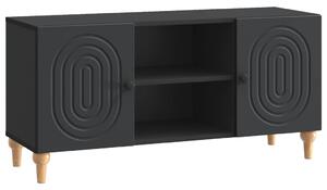 TV szekrény Fekete 102 x 34,5 x 50 cm Szerelt Fa