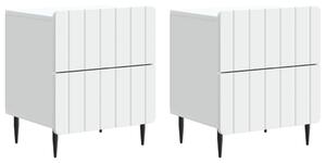 VidaXL Éjjeliszekrény 2 pcs Fehér 43 x 34,5 x 49,5 cm Szerelt Fa