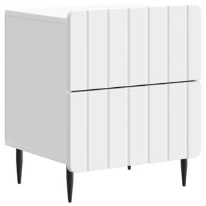 VidaXL Éjjeliszekrény fiókkal Fehér 43 x 34,5 x 49,5 cm Szerelt Fa