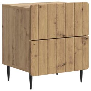 VidaXL Éjjeliszekrény Kézműves Tölgy 43 x 34,5 x 49,5 cm Szerelt Fa