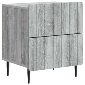 VidaXL Éjjeliszekrény Szürke Sonoma 43 x 34,5 x 49,5 cm Szerelt Fa