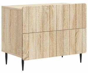 VidaXL Éjjeliszekrény Sonoma Tölgy 62 x 34,5 x 49,5 cm Szerelt Fa