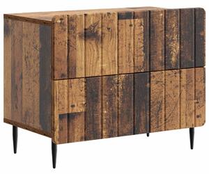 VidaXL Éjjeliszekrény fiókkal Antik Fa 62 x 34,5 x 49,5 cm Szerelt Fa