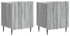 VidaXL Éjjeliszekrény 2 pcs Szürke Sonoma 43 x 34,5 x 52 cm Szerelt Fa