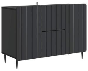 Széf fiókkal Fekete 89 x 34,5 x 62 cm Szerelt Fa