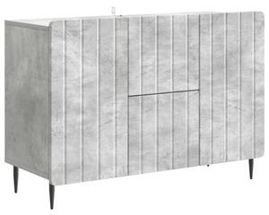 Széf fiókkal Betonszürke 89 x 34,5 x 62 cm Szerelt Fa