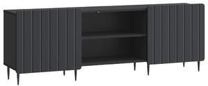 TV szekrény Fekete 150 x 31 x 52 cm Szerelt Fa