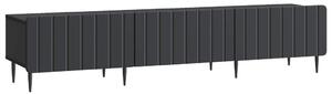 TV szekrény fiókkal Fekete 147 x 34,5 x 32 cm Szerelt Fa