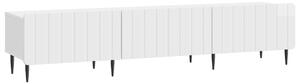 TV szekrény Magasfényű Fehér 147 x 34,5 x 32 cm Szerelt Fa