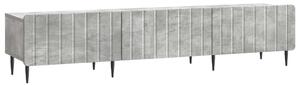 TV szekrény fiókkal Betonszürke 147 x 34,5 x 32 cm Szerelt Fa