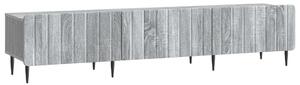 TV szekrény fiókkal Szürke Sonoma 147 x 34,5 x 32 cm Szerelt Fa
