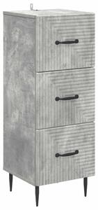 Fiókos szekrény Betonszürke 33 x 34,5 x 89,5 cm Szerelt Fa