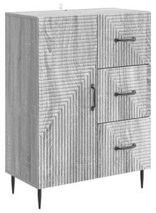 Széf fiókkal Szürke Sonoma 66 x 34,5 x 89,5 cm Szerelt Fa