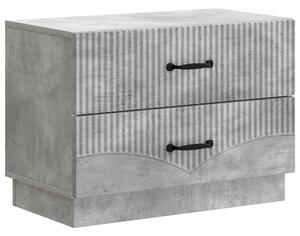 VidaXL Éjjeliszekrény Betonszürke 62 x 34,5 x 44,5 cm Szerelt Fa