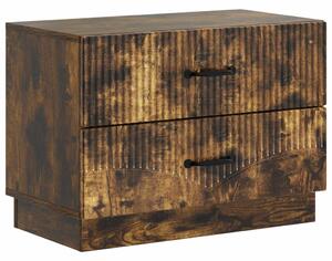 VidaXL Éjjeliszekrény Füstös Tölgy 62 x 34,5 x 44,5 cm Szerelt Fa