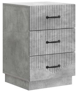 VidaXL Éjjeliszekrény fiókkal Betonszürke 43 x 41 x 63,5 cm Szerelt Fa