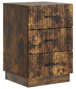 VidaXL Éjjeliszekrény Füstös Tölgy 43 x 41 x 63,5 cm Szerelt Fa