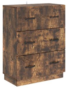 Fiókos szekrény Füstös Tölgy 66 x 34,5 x 87 cm Szerelt Fa
