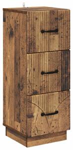 Fiókos szekrény Antik Fa 33 x 34,5 x 87 cm Szerelt Fa