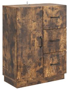 Széf fiókkal Füstös Tölgy 66 x 34,5 x 87 cm Szerelt Fa