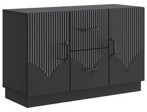 Széf fiókkal Fekete 89 x 34,5 x 57 cm Szerelt Fa