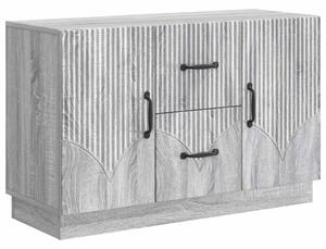 Széf fiókkal Szürke Sonoma 89 x 34,5 x 57 cm Szerelt Fa