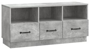 TV szekrény fiókkal Betonszürke 102 x 34,5 x 47 cm Szerelt Fa