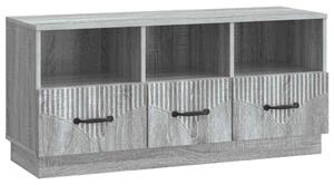 TV szekrény fiókkal Szürke Sonoma 102 x 34,5 x 47 cm Szerelt Fa
