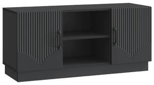TV szekrény Fekete 102 x 34,5 x 47 cm Szerelt Fa