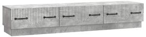 TV szekrény fiókkal Betonszürke 147 x 34,5 x 27 cm Szerelt Fa