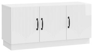 TV szekrény Magasfényű Fehér 99 x 34,5 x 47 cm Szerelt Fa